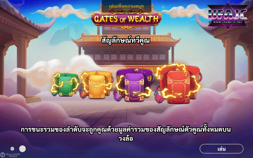 เว็บตรงสล็อตฝากถอนไม่มีขั้นต่ำ1บาทก็ถอนได้ Gates of Wealth